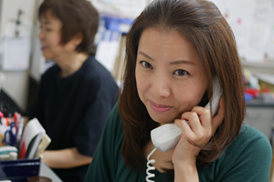 女性スタッフがいるから安心